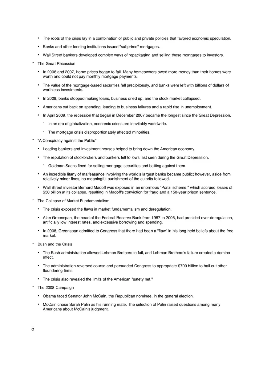 The War on Terrorism Chapter 28 Outline - Page 5