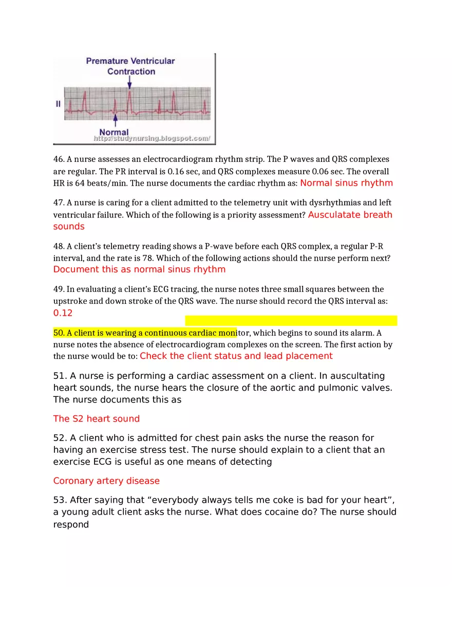 Med Surg 2 Exam Practice Questions - Page 8