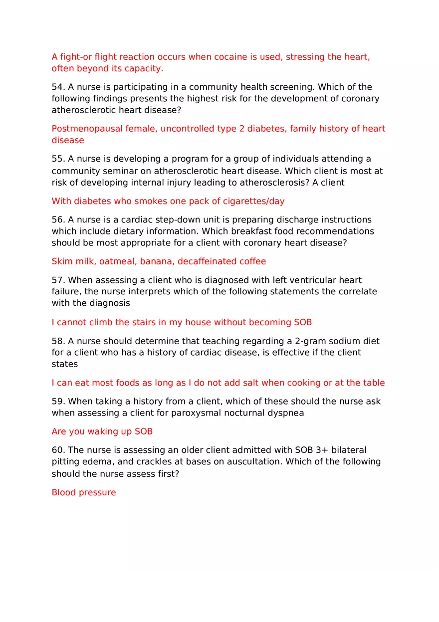 Med Surg 2 Exam Practice Questions - Page 9