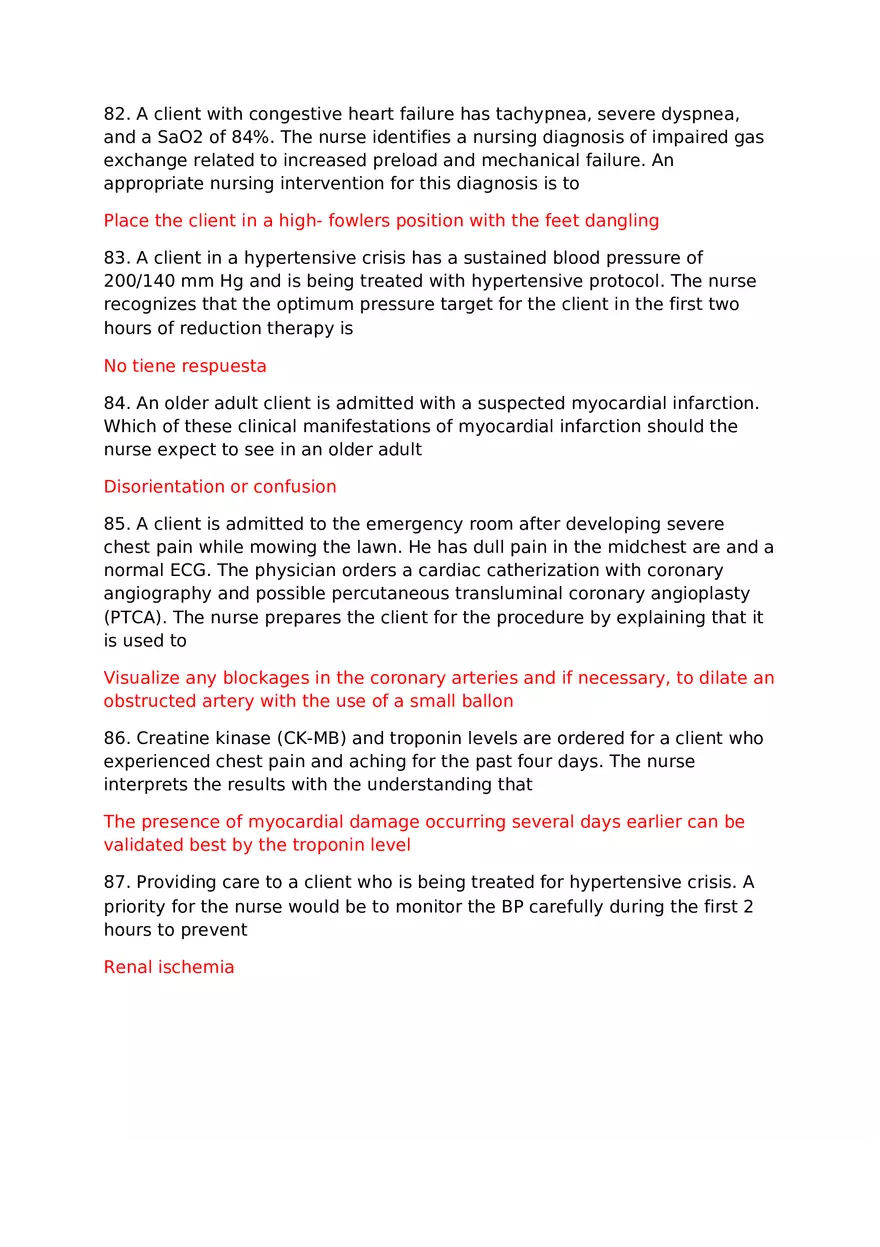 Med Surg 2 Exam Practice Questions - Page 3