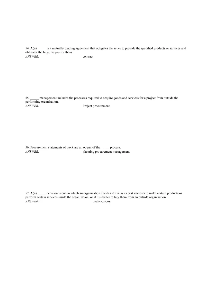 Chapter 12 Project Procurement Management Answer Key (43-83) - Page 8