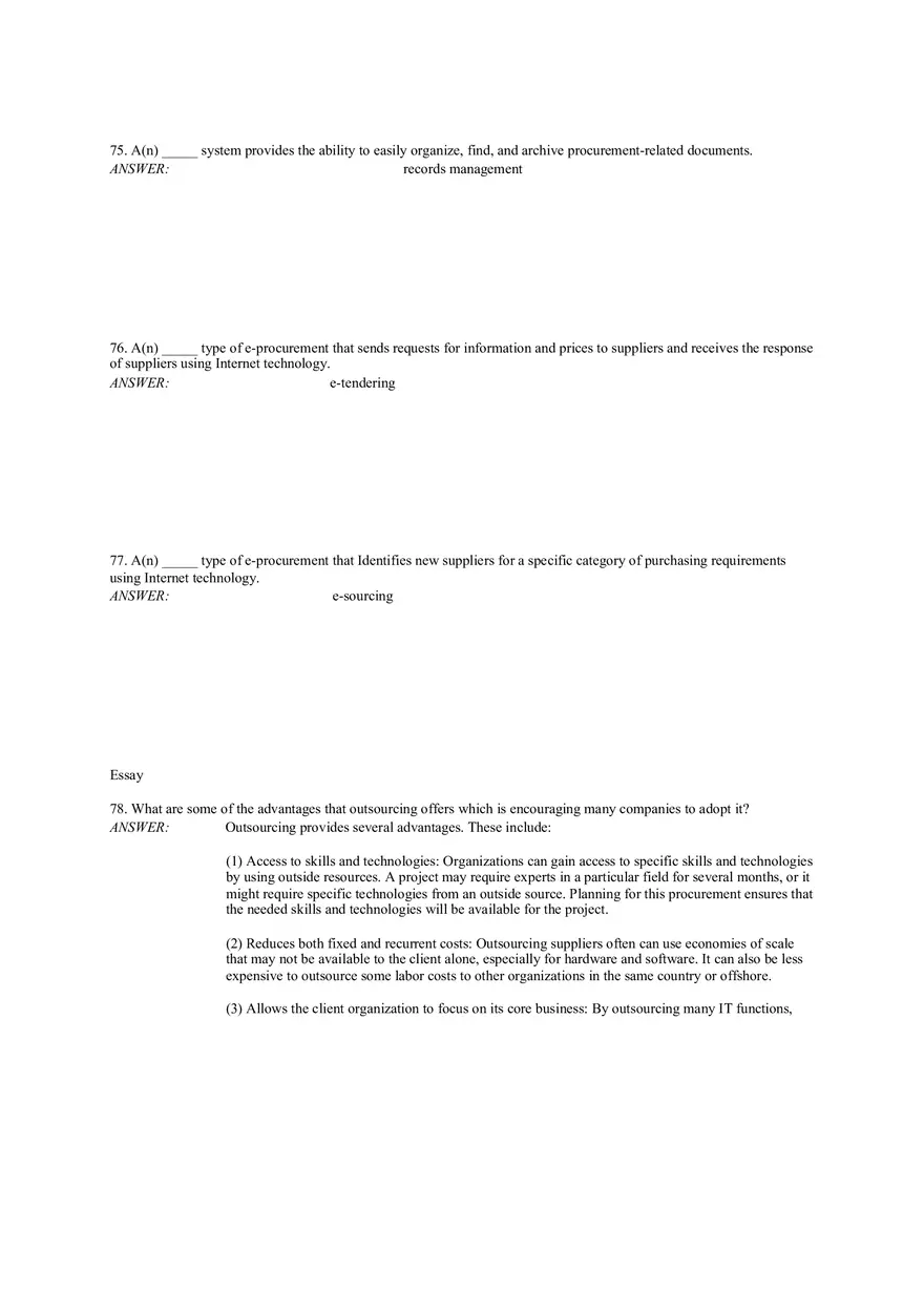 Chapter 12 Project Procurement Management Answer Key (43-83) - Page 13