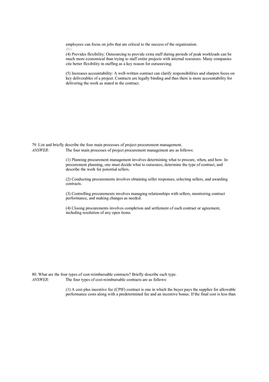 Chapter 12 Project Procurement Management Answer Key (43-83) - Page 3