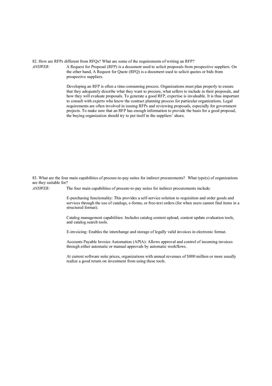 Chapter 12 Project Procurement Management Answer Key (43-83) - Page 5