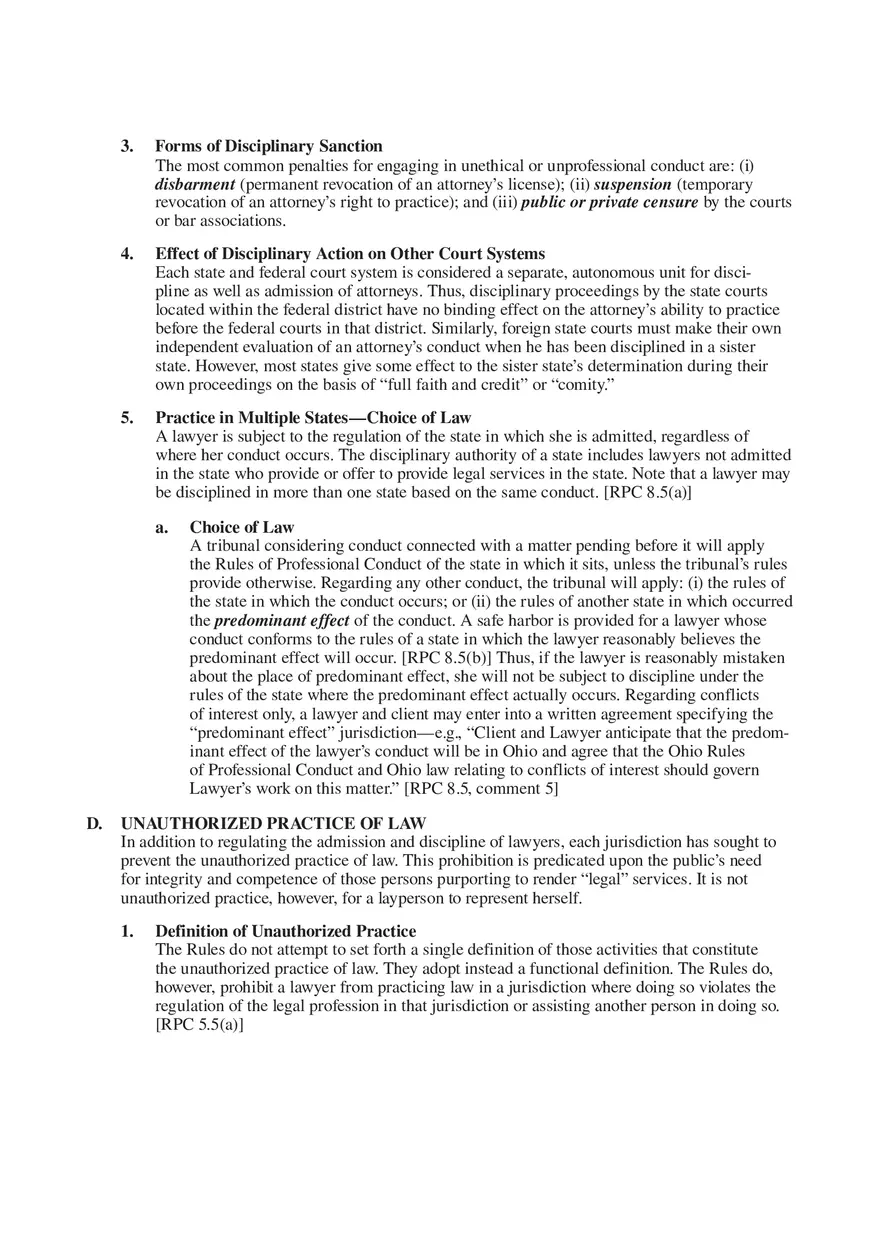 Professional Responsibility Guide Part 1 - Page 6