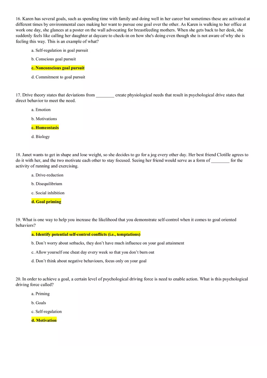 Motivation Practice Quiz - Page 4