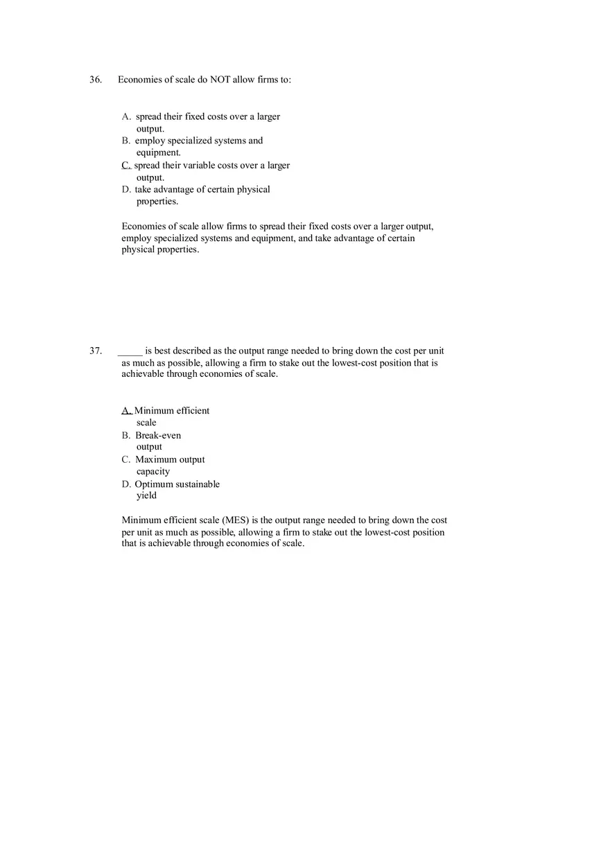 Differentiation, Cost Leadership, and Integration Answer Key Part 2 - Page 9