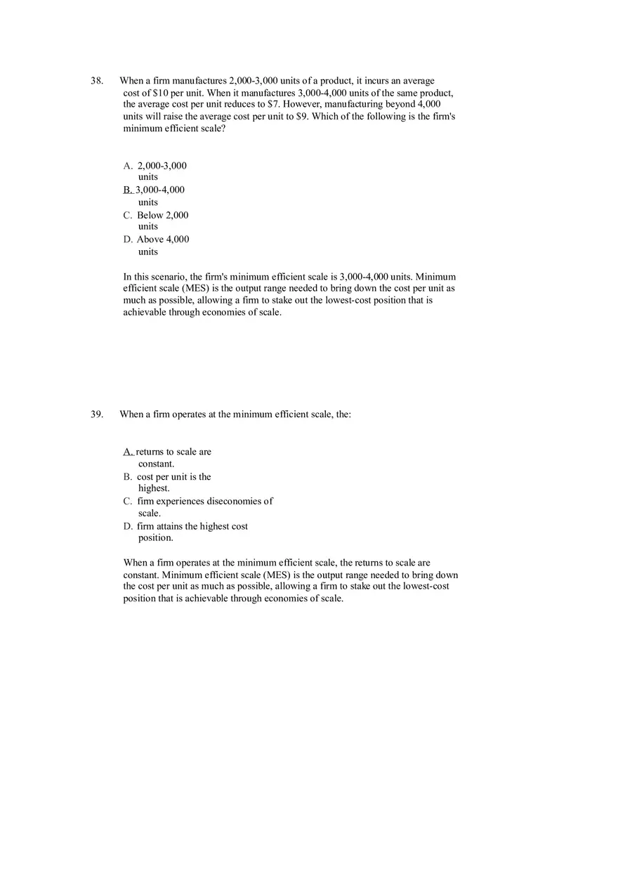 Differentiation, Cost Leadership, and Integration Answer Key Part 2 - Page 10