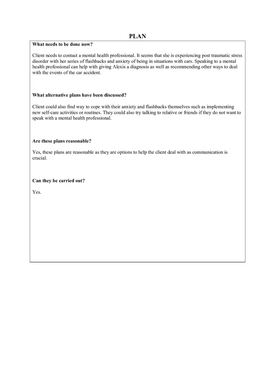 Post-Traumatic Stress Response Following a Motor Vehicle Accident - Page 3