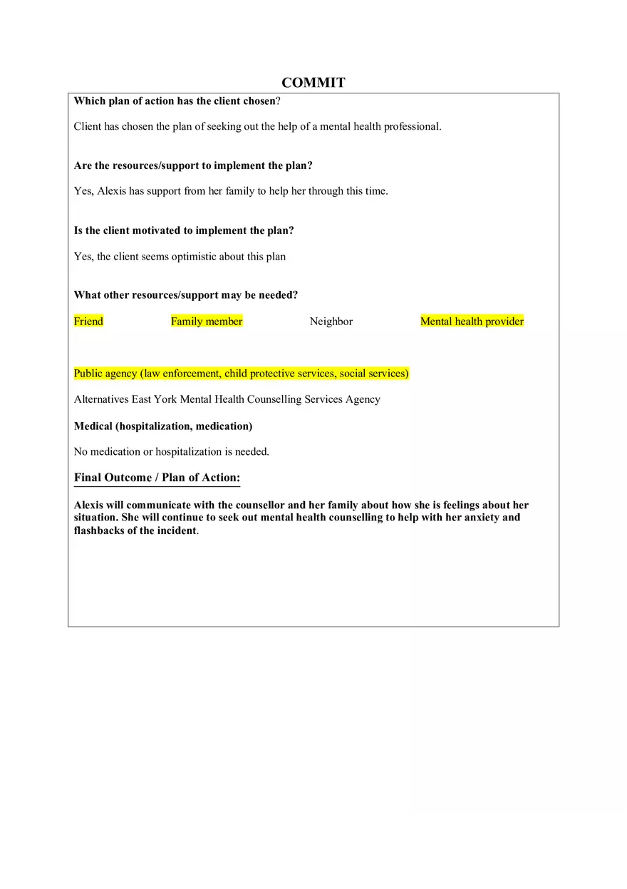 Post-Traumatic Stress Response Following a Motor Vehicle Accident - Page 4
