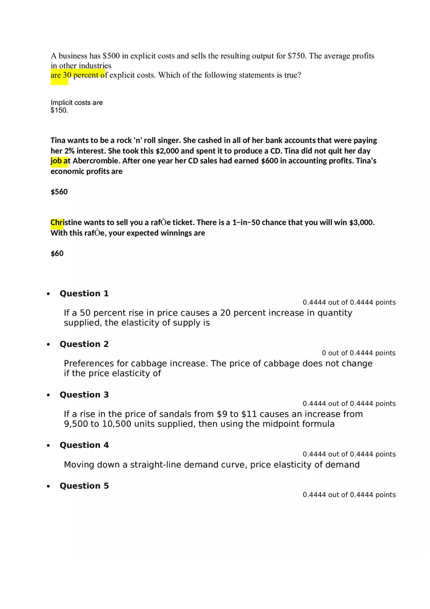 Scarcity Answers + Test Questions - Page 8
