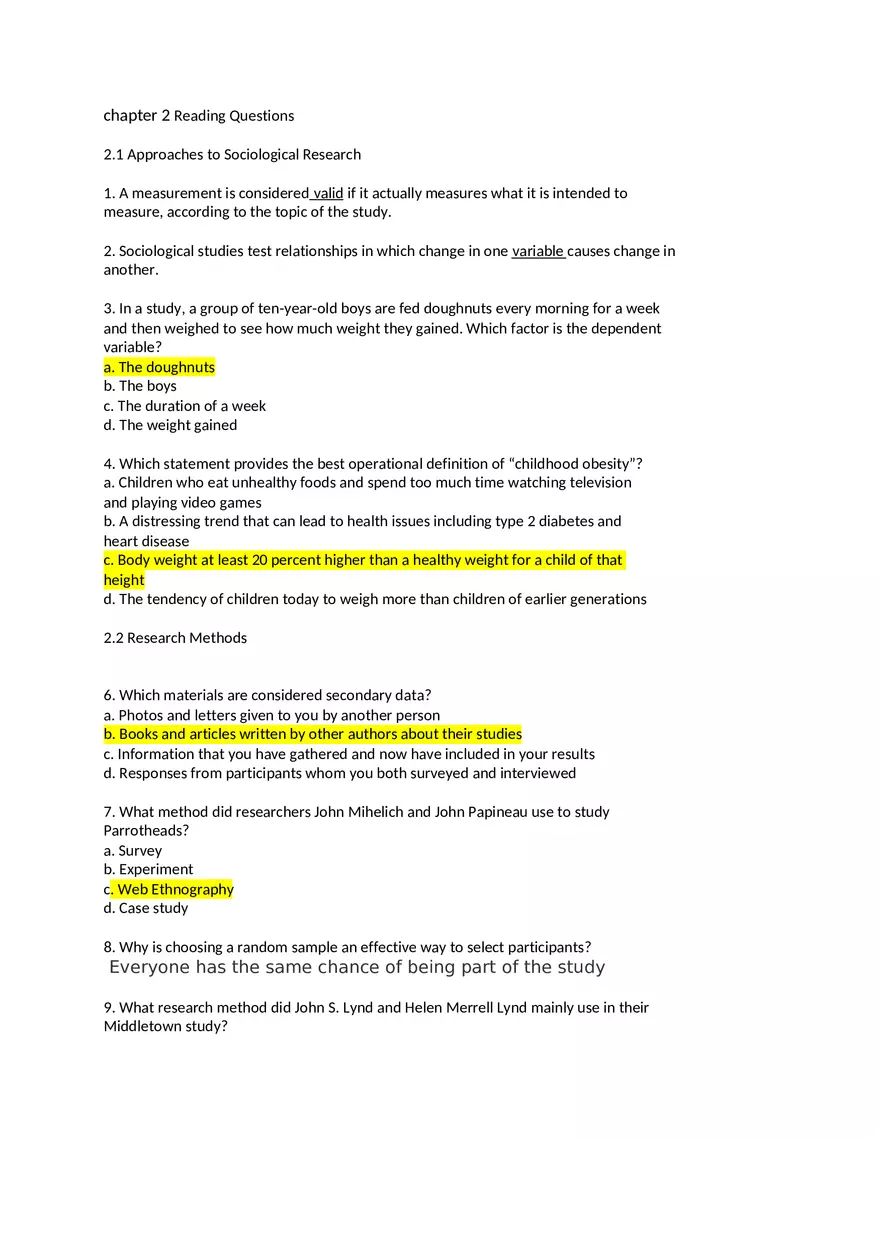 Chapter 2 Approaches to Sociological Research - Page 1