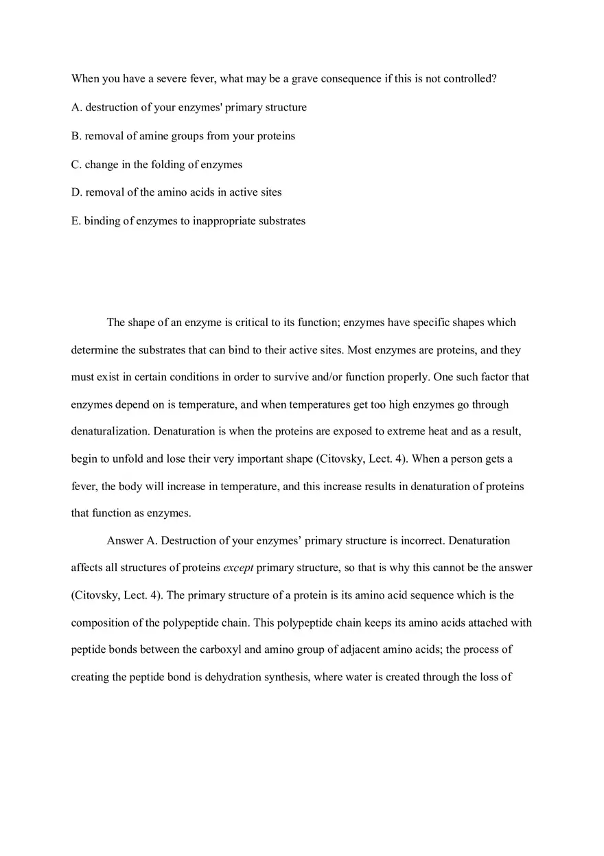 Bio Discussion 1 Severe Fever - Page 1