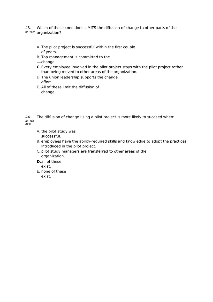 Chapter 15 Organizational Change Answer Key 3 - Page 2