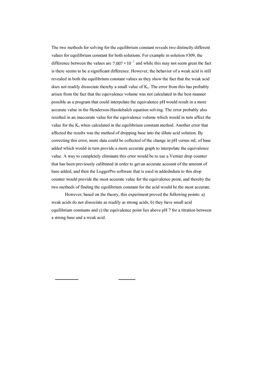 Lab 2 - Determination of Ka of an Unknown Weak Acid - Page 7