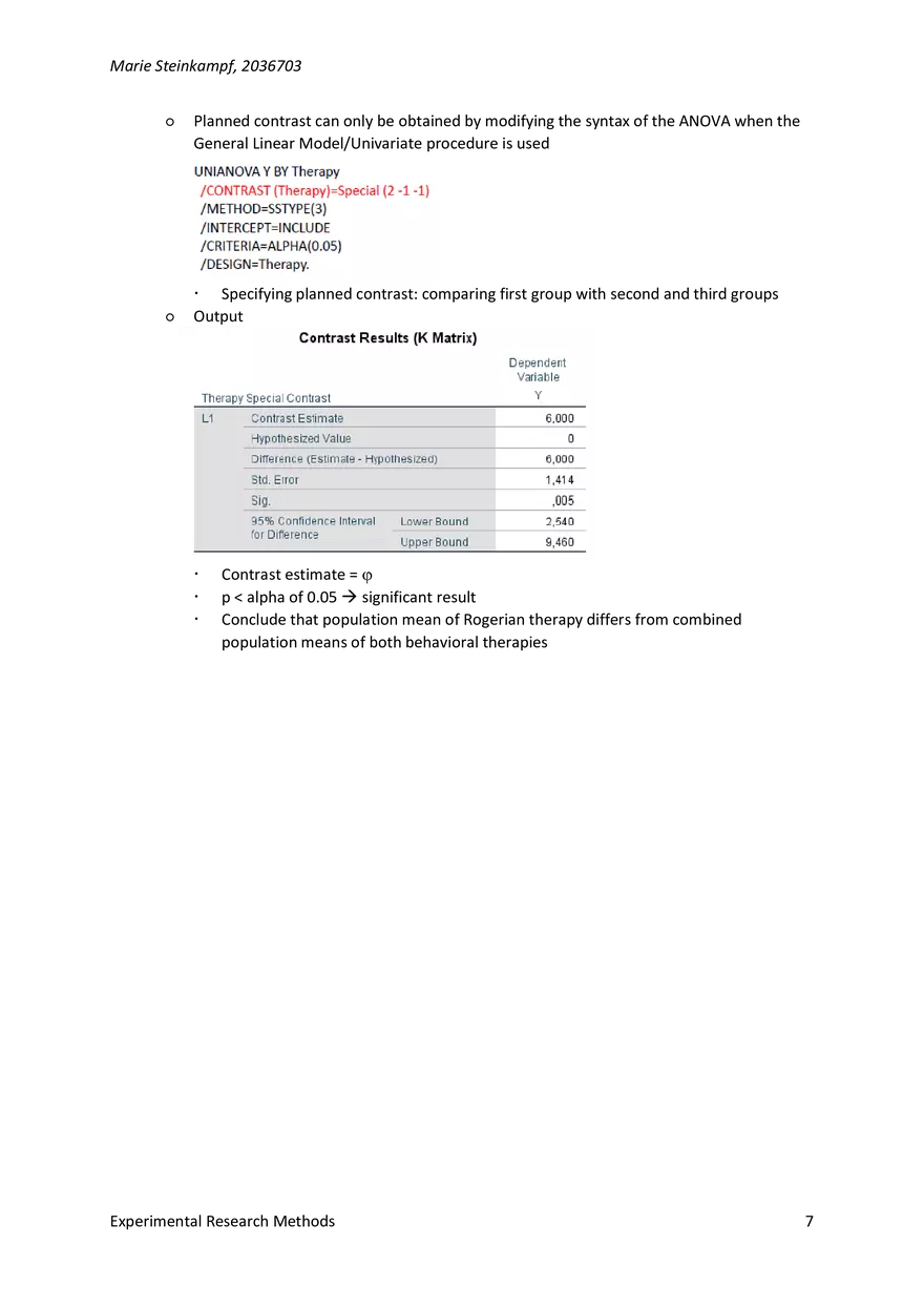 Experimental Research Methods - Lecture 4 - Page 7
