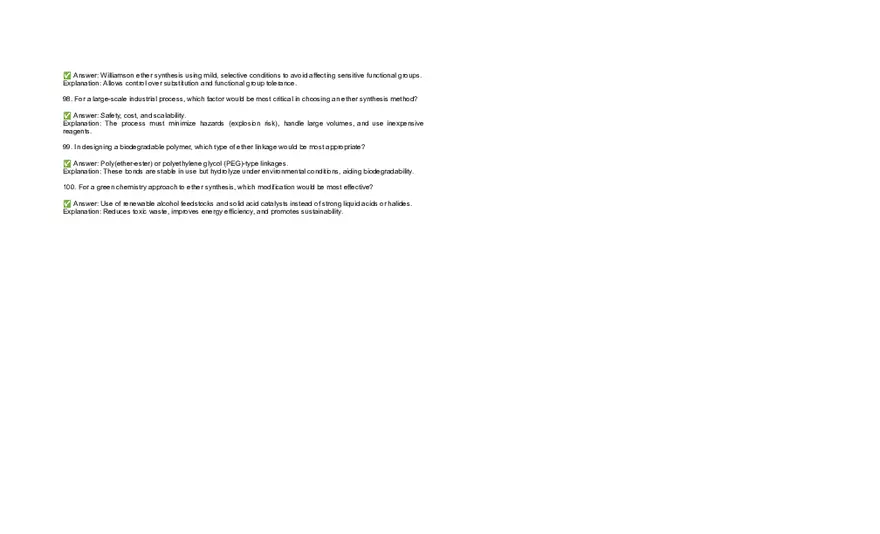 Organic Сhemistry Exam Answers - Page 9