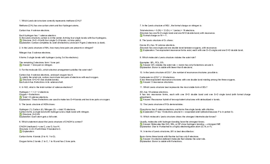 Organic Сhemistry Exam Answers - Page 1