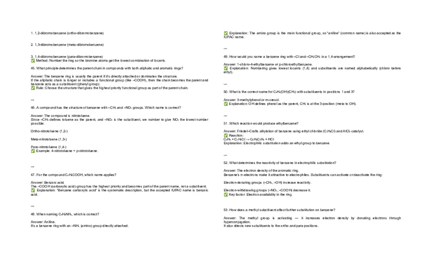 Organic Сhemistry Exam Answers - Page 4