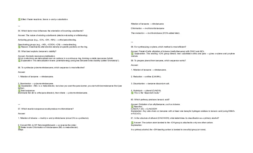 Organic Сhemistry Exam Answers - Page 5