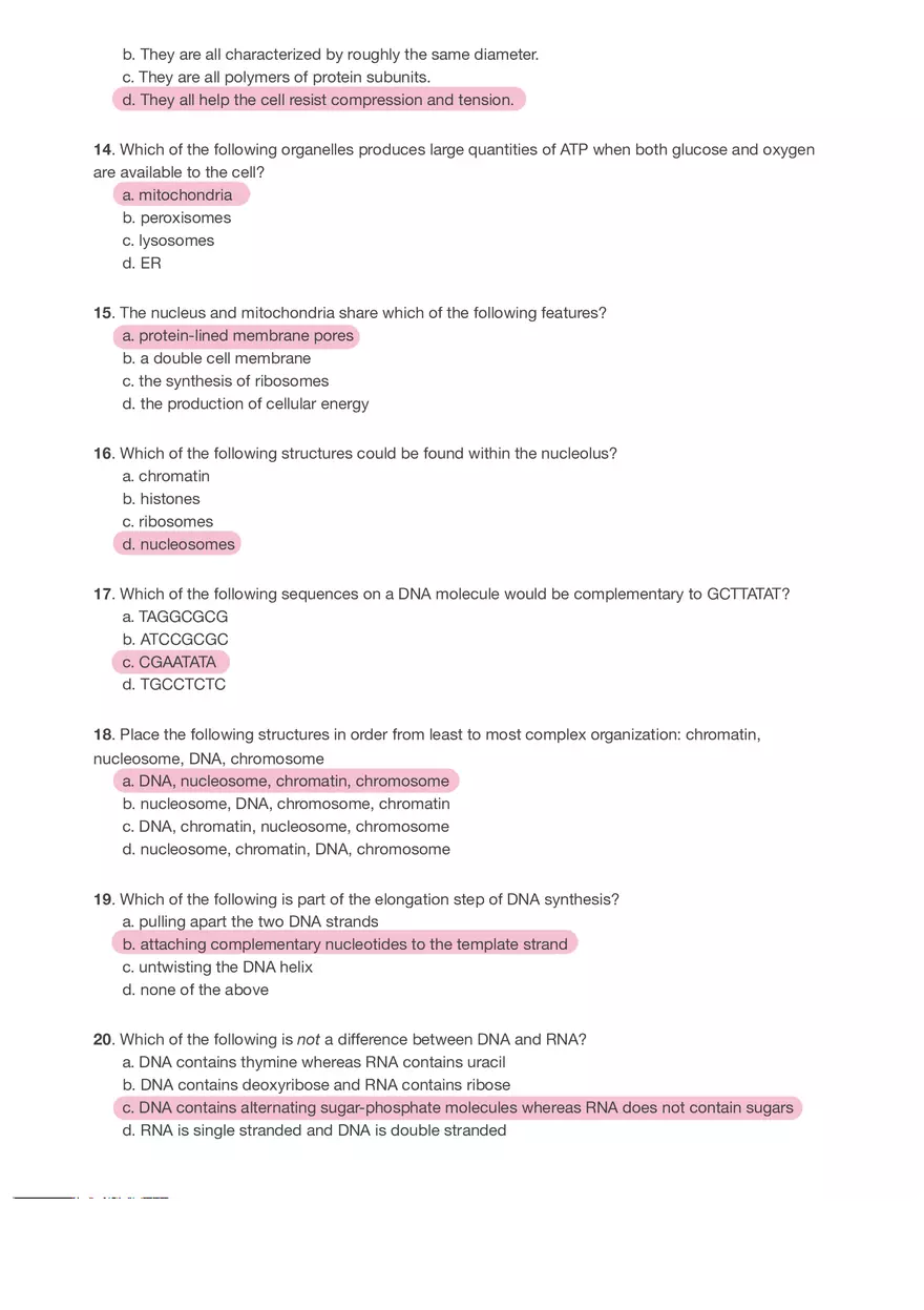 Ch. 3 Review - Integrated Anatomy And Physiology - Page 2