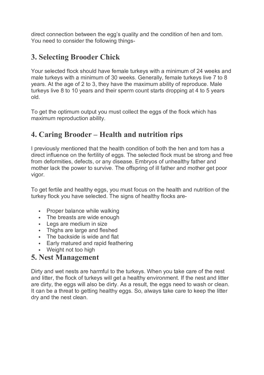 How to Hatch Turkey Eggs Naturally - Page 3