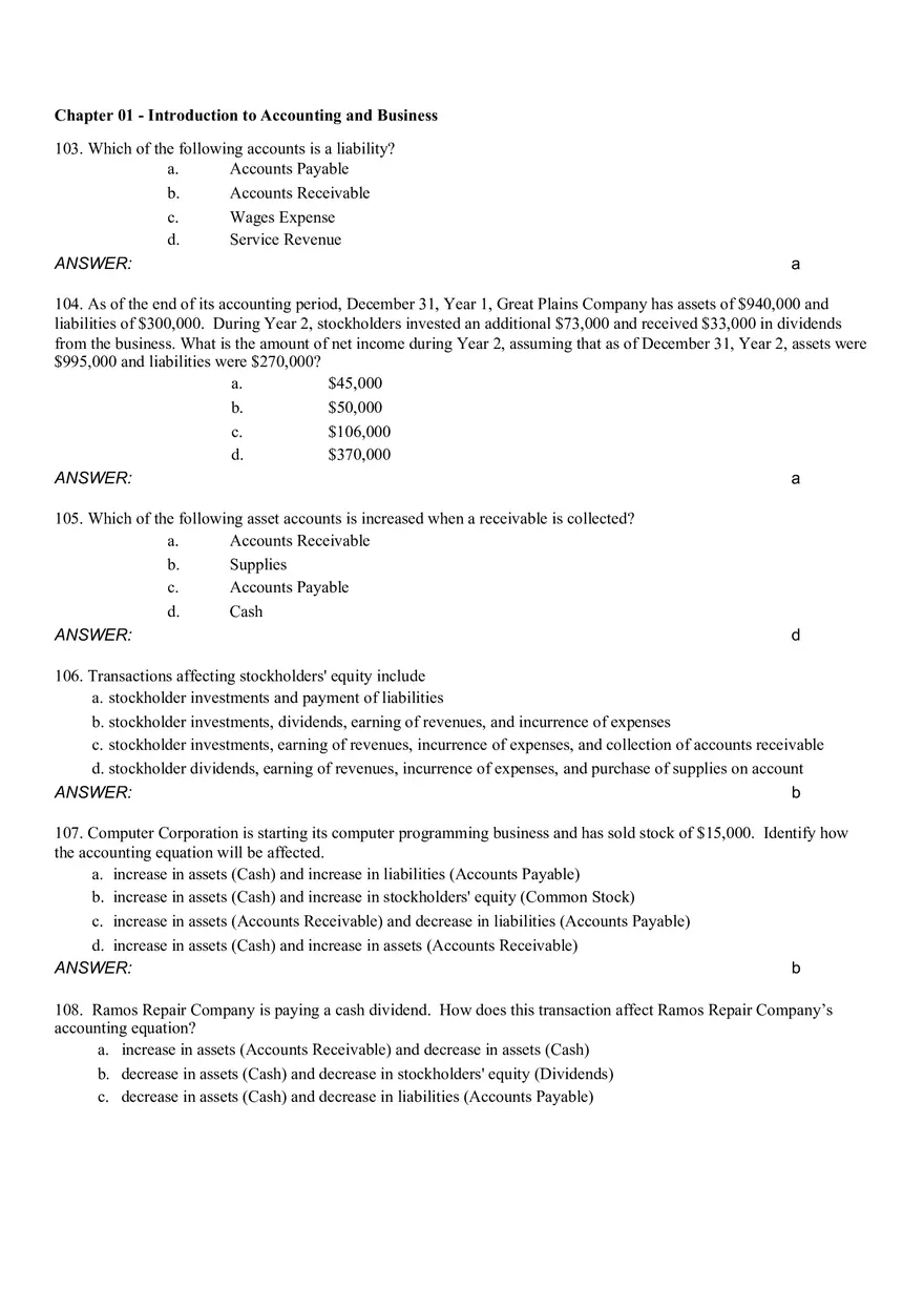 Introduction to Accounting and Business Ch 1 Part 2 - Page 7