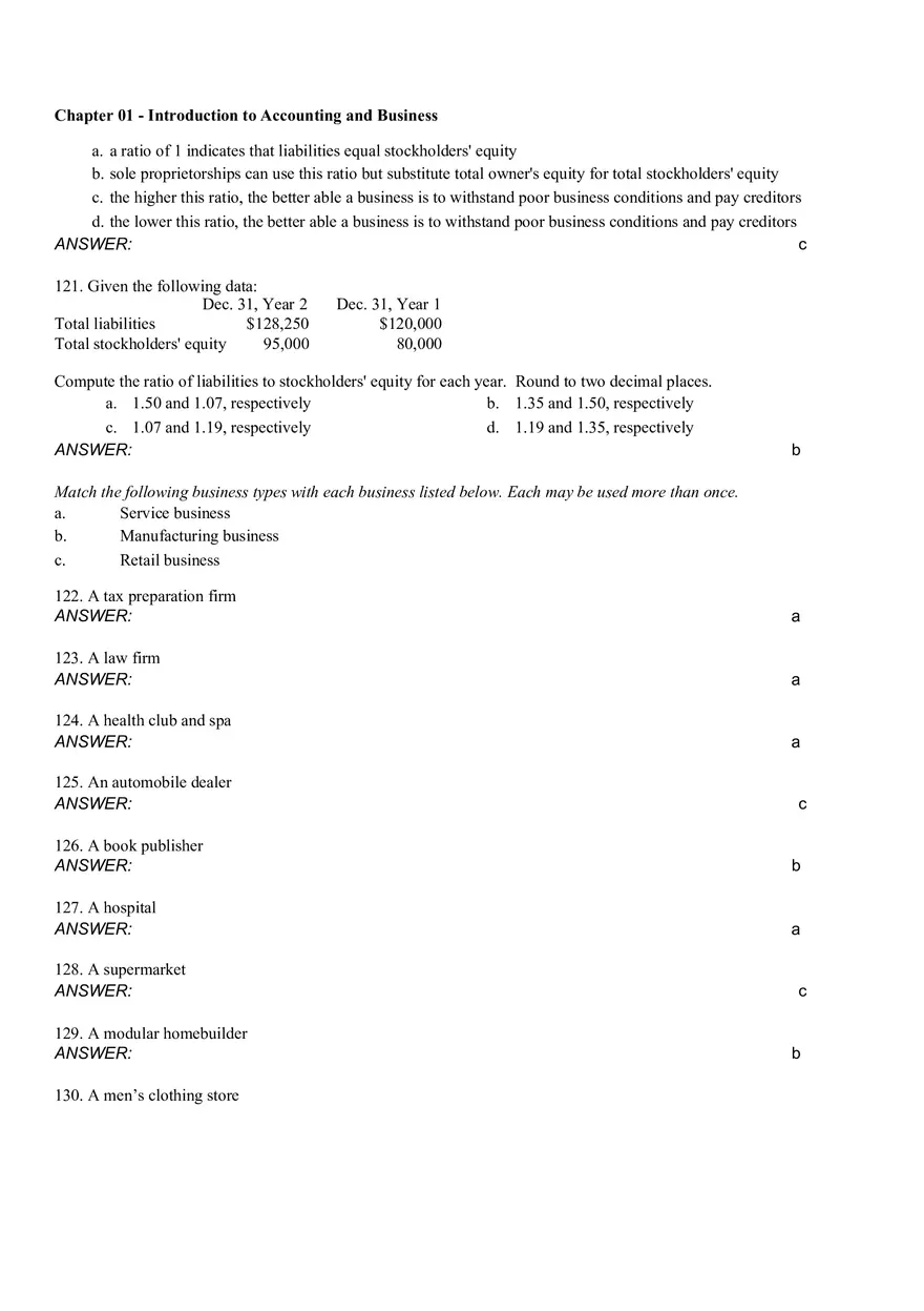 Introduction to Accounting and Business Ch 1 Part 2 - Page 10