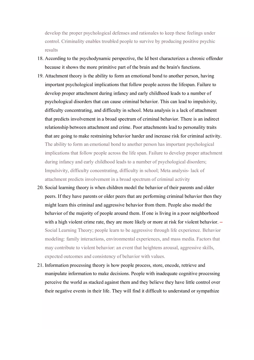 Criminology Chapter 5 Reading Questions - Page 7