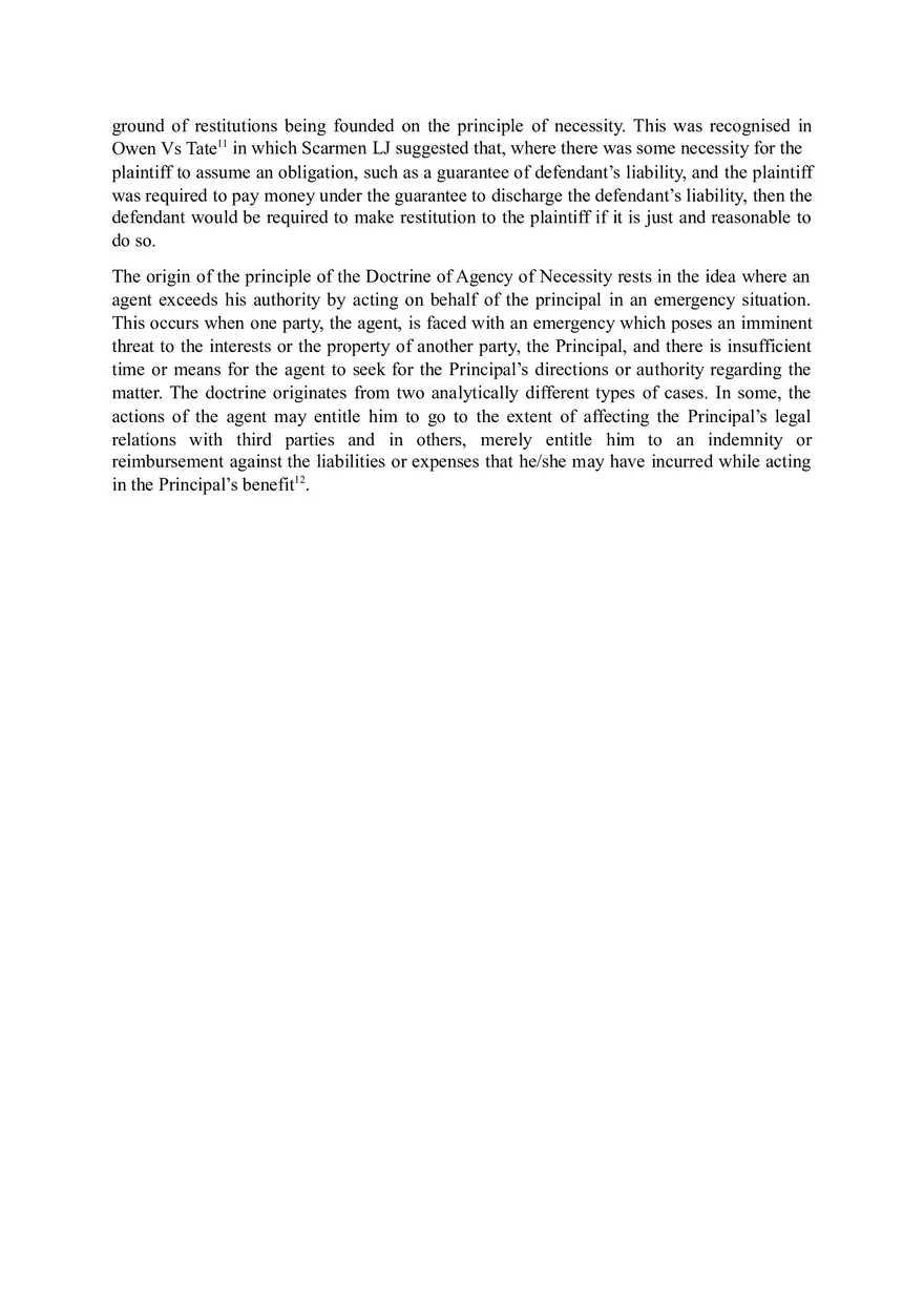 The Doctrine of Agency by Necessity - Page 4