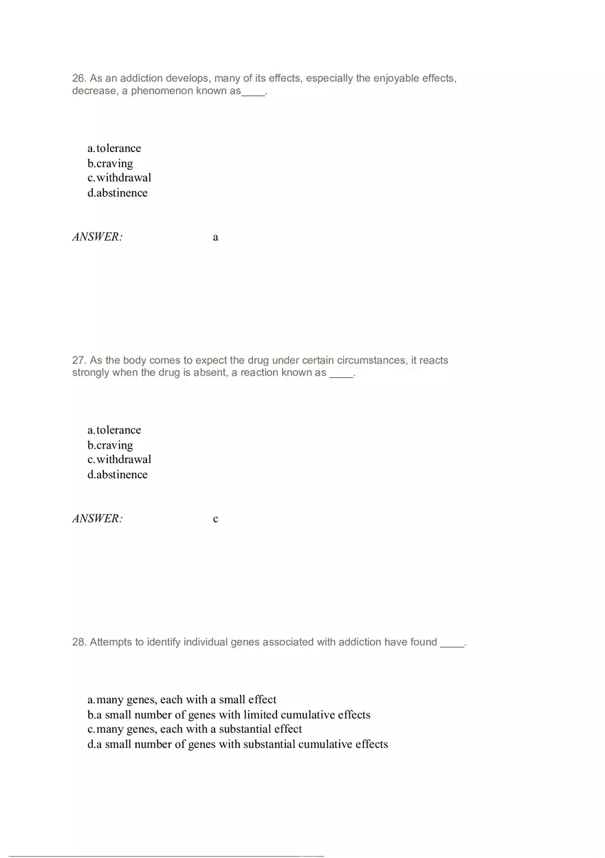 Drug Abuse Chapter 14 Answer Key Part 2 - Page 1