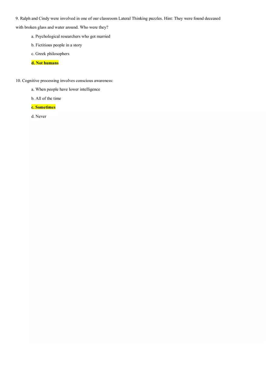 Cognition Practice Quiz 1 - Page 3