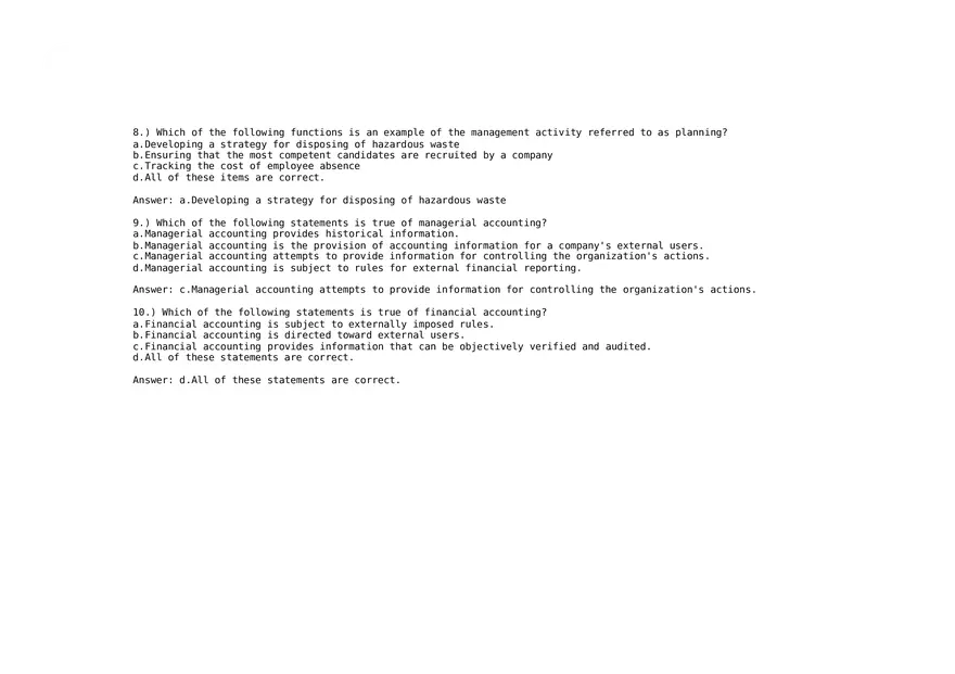 Managerial Accounting 10 Answers - Page 3