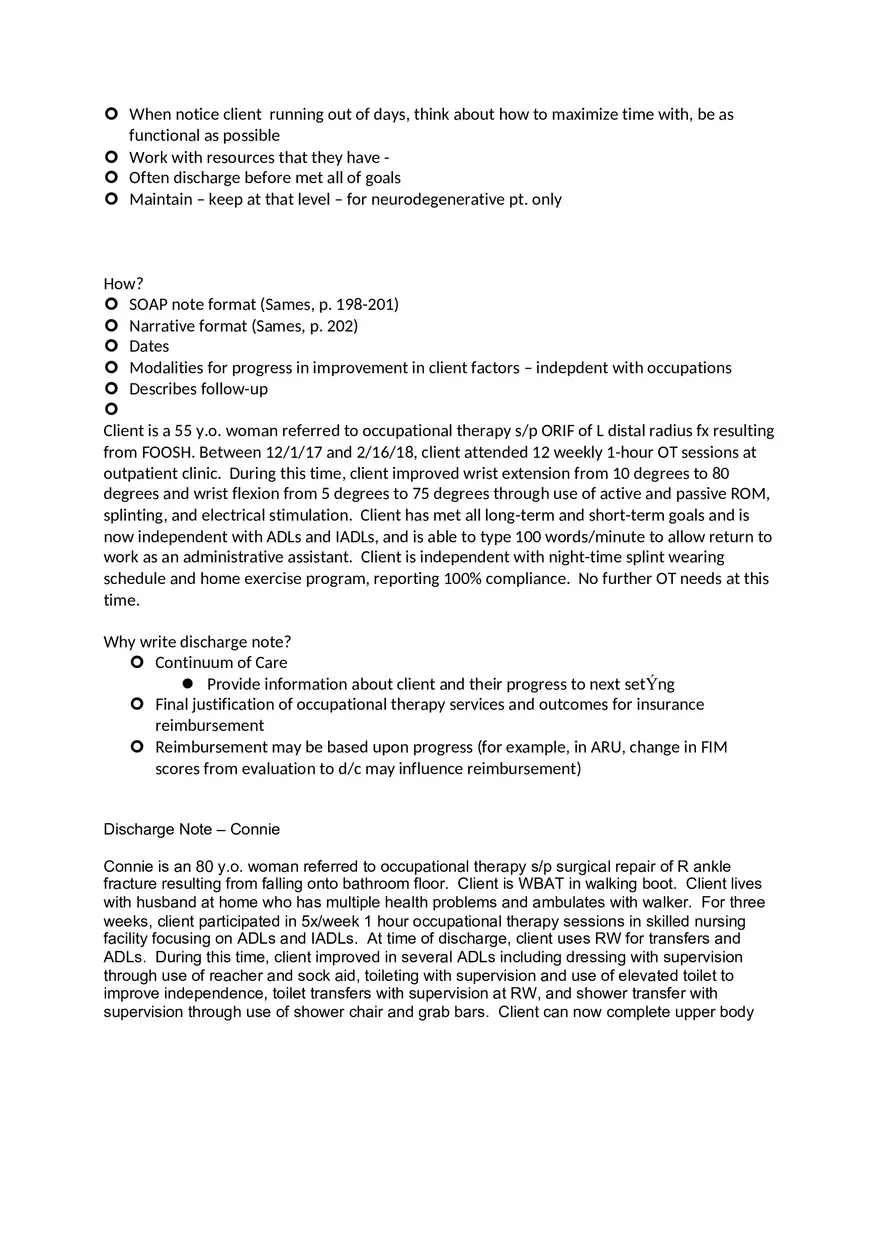 Discharge Summaries Study Guide - Page 2