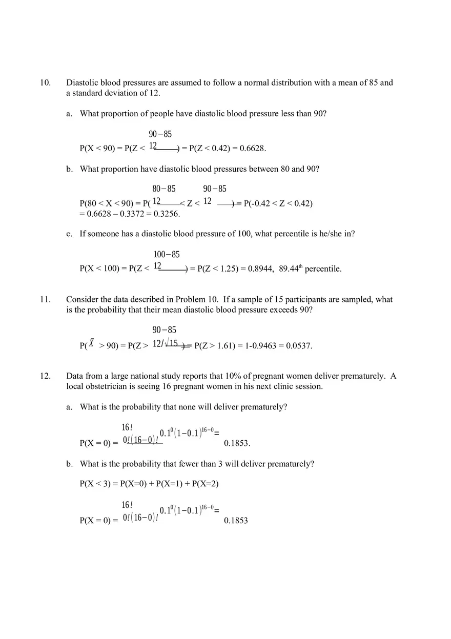 Essentials of Biostatistics in Public Health Chapter 5 Answer Key - Page 7