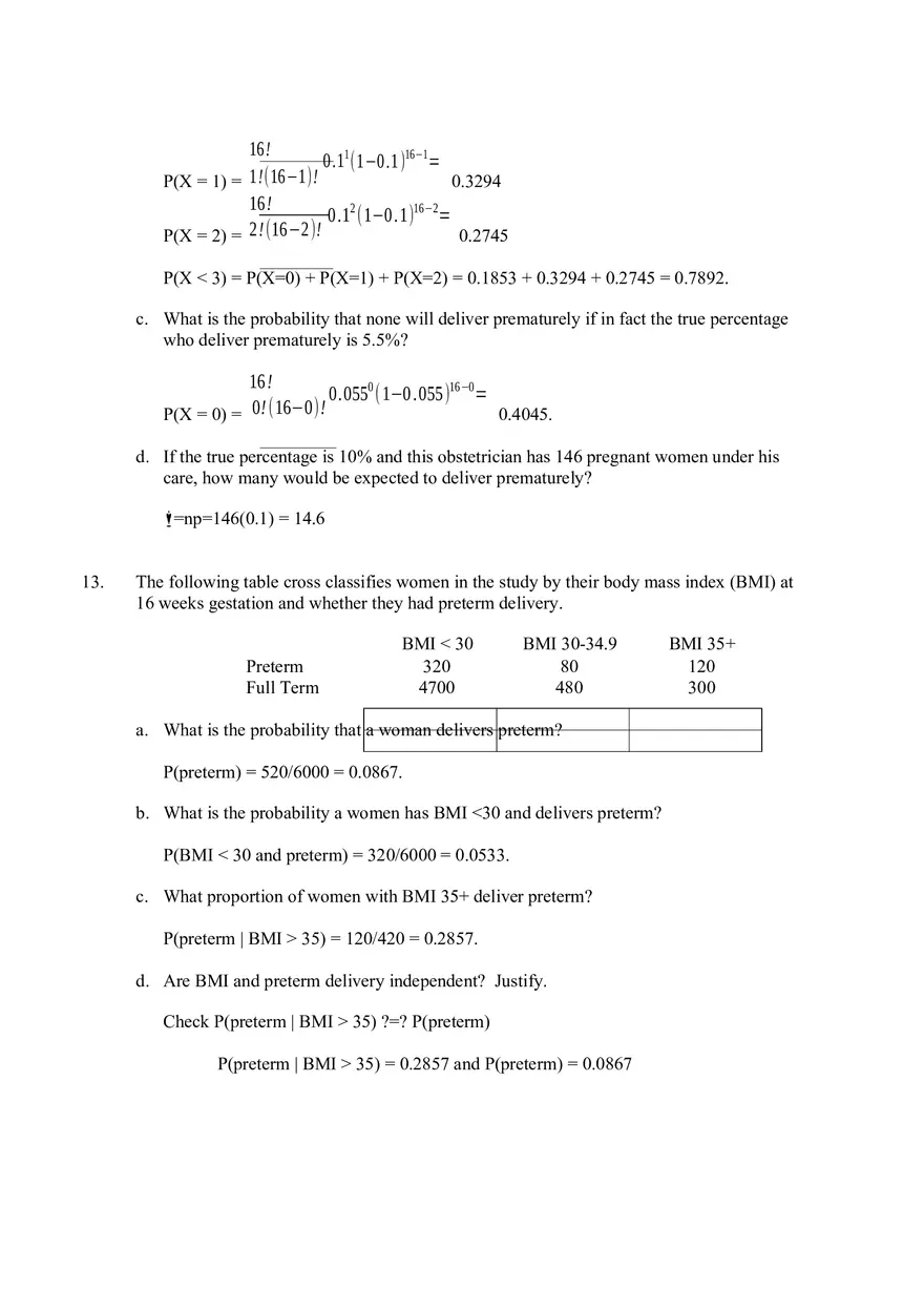 Essentials of Biostatistics in Public Health Chapter 5 Answer Key - Page 8