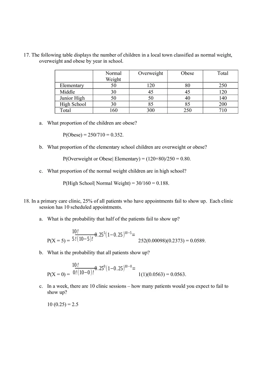Essentials of Biostatistics in Public Health Chapter 5 Answer Key - Page 10