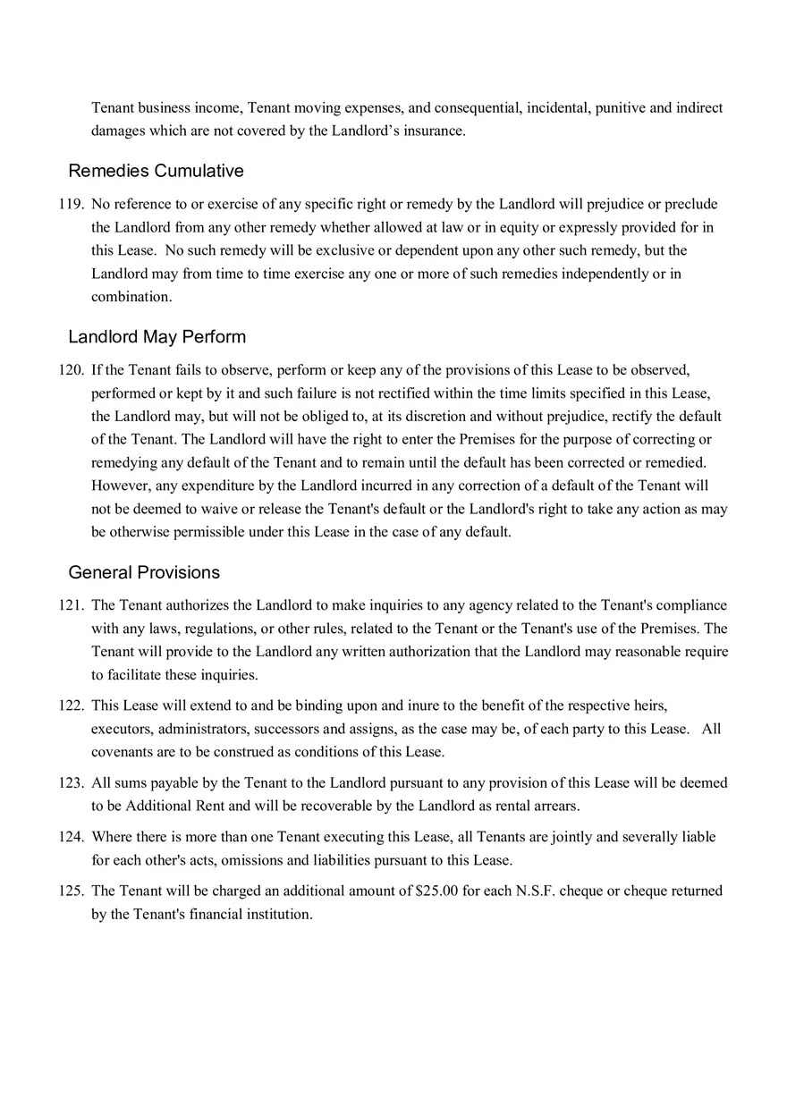 Sample Commercial Lease Agreement Part 3 - Page 9