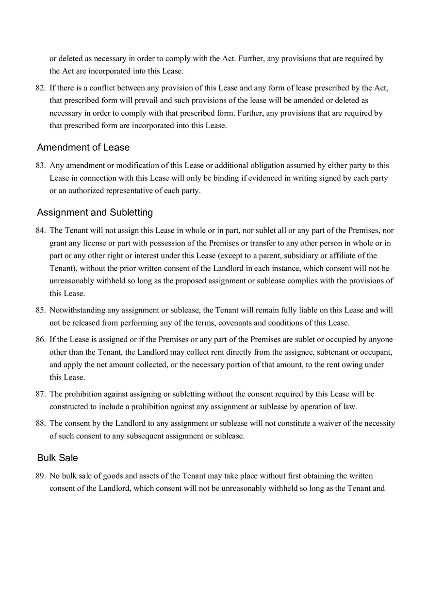 Sample Commercial Lease Agreement Part 3 - Page 2