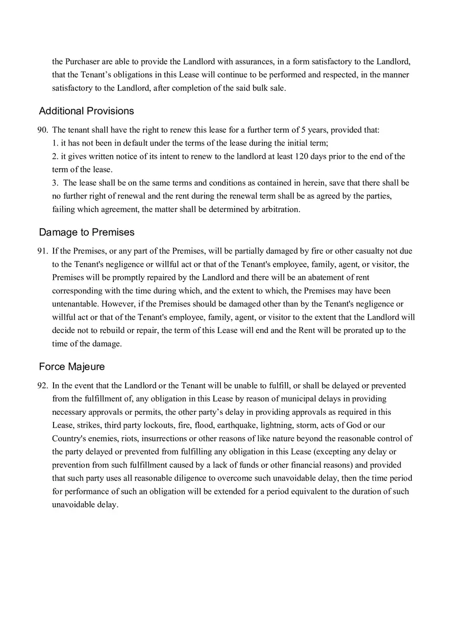 Sample Commercial Lease Agreement Part 3 - Page 3