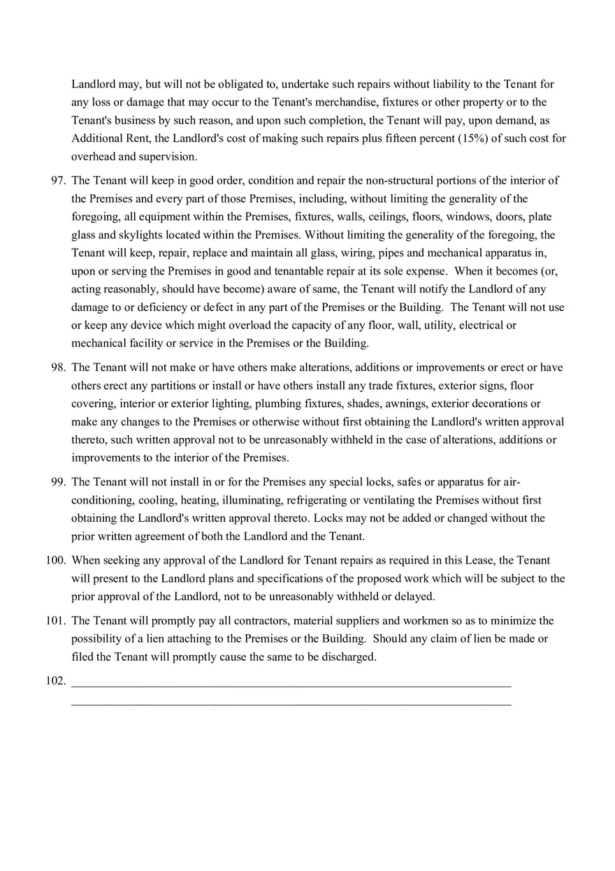 Sample Commercial Lease Agreement Part 3 - Page 5