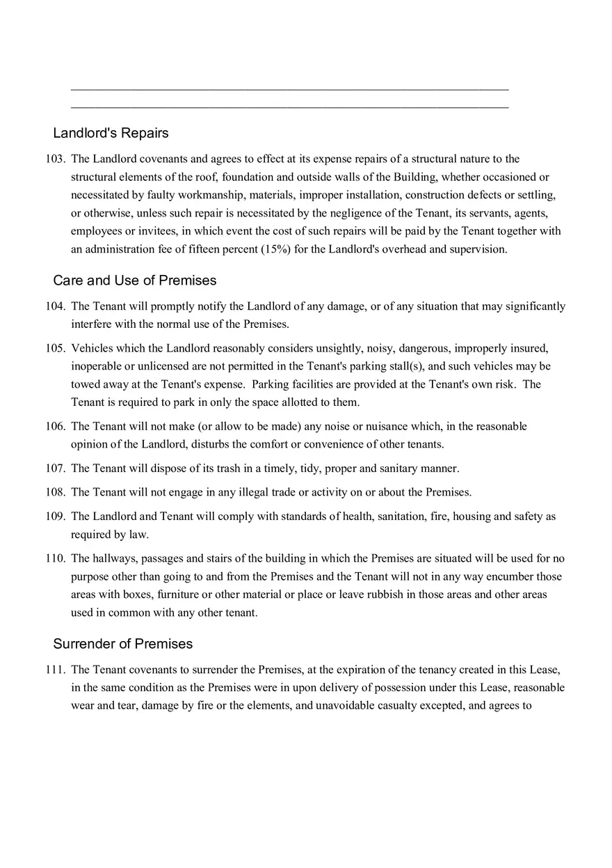 Sample Commercial Lease Agreement Part 3 - Page 6