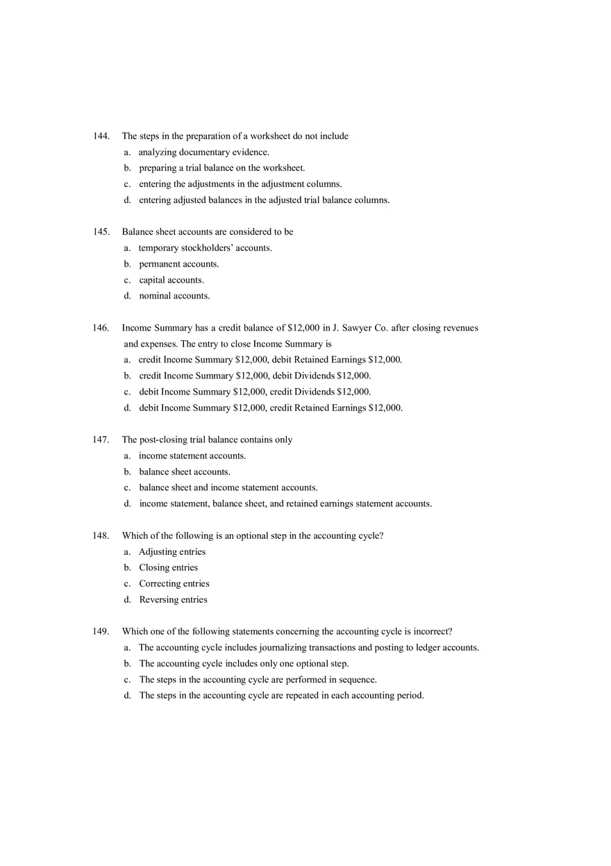 Closing Entries in the Accounting Cycle T of F (Answer Key) - Page 10