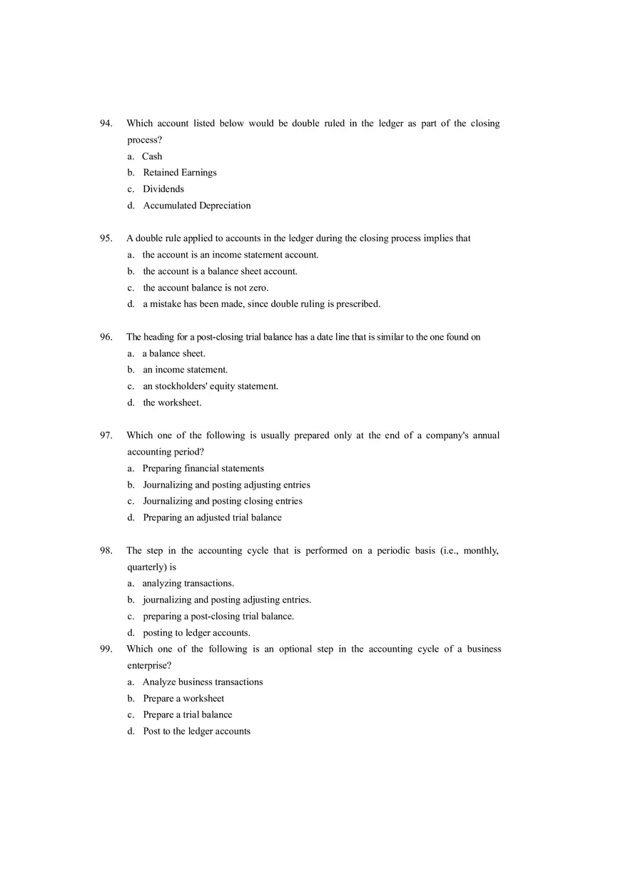 Closing Entries in the Accounting Cycle T of F (Answer Key) - Page 17