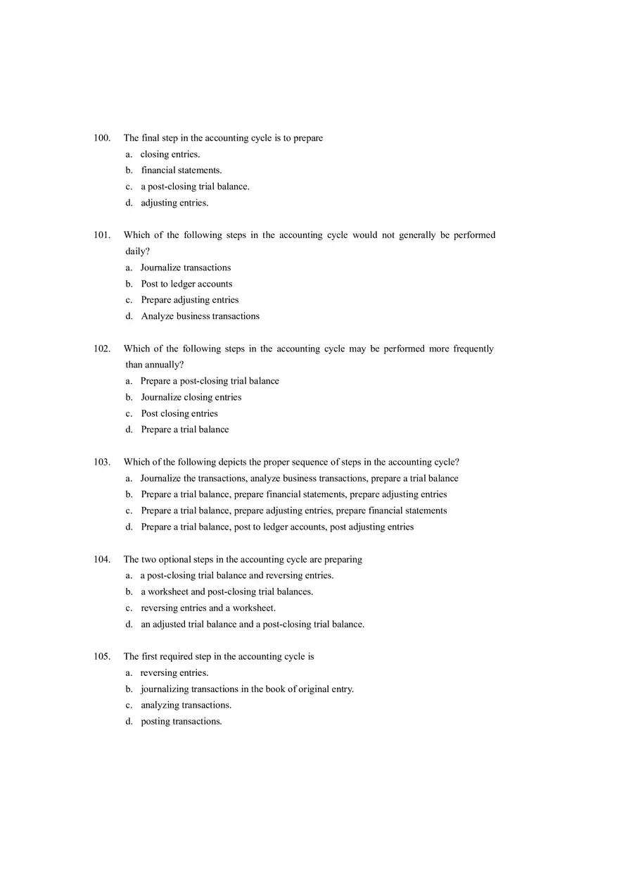 Closing Entries in the Accounting Cycle T of F (Answer Key) - Page 18