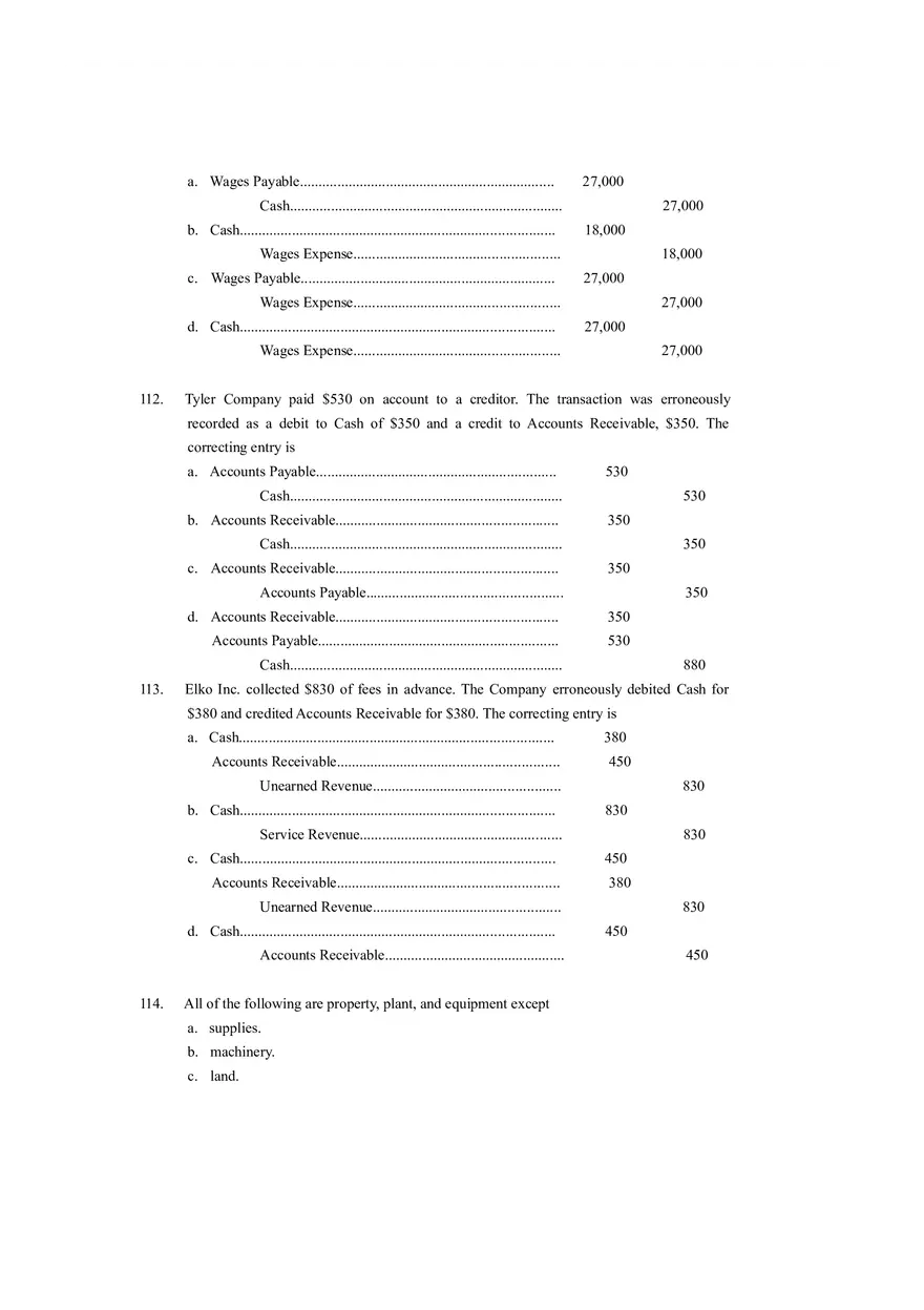 Closing Entries in the Accounting Cycle T of F (Answer Key) - Page 3
