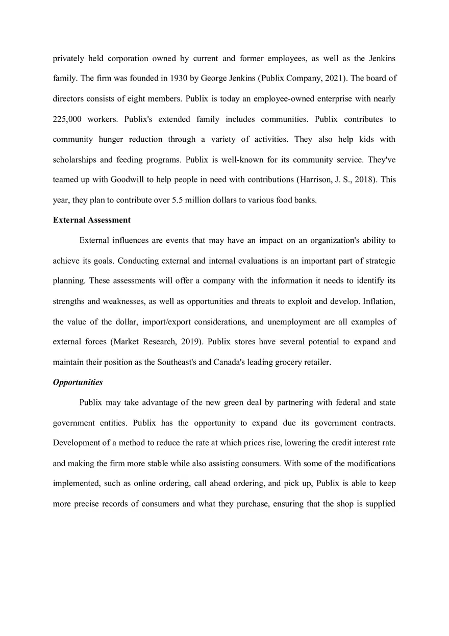 Publix Super Markets Strategic Analysis - Page 2