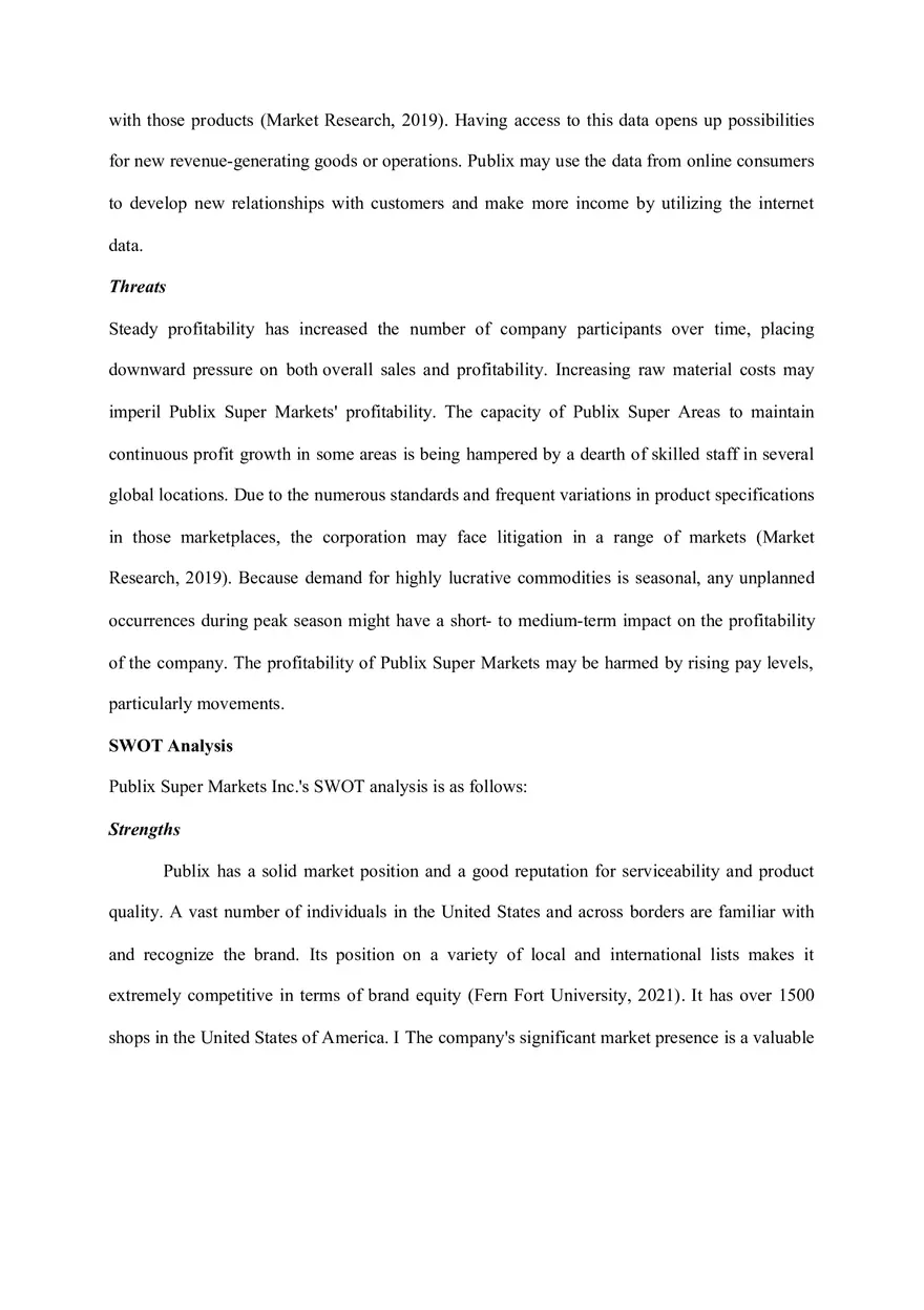 Publix Super Markets Strategic Analysis - Page 3