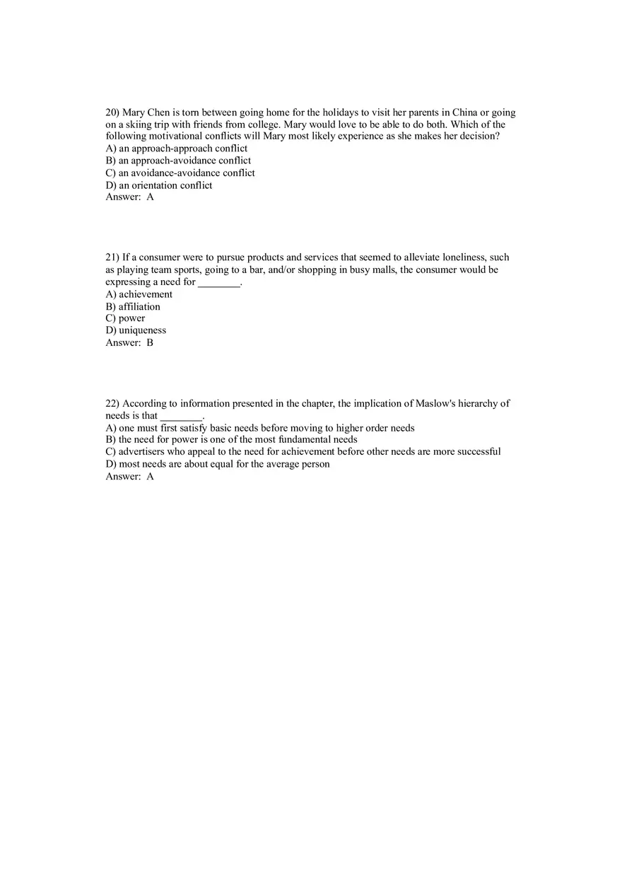 Motivation and Affect Answer Key - Page 7