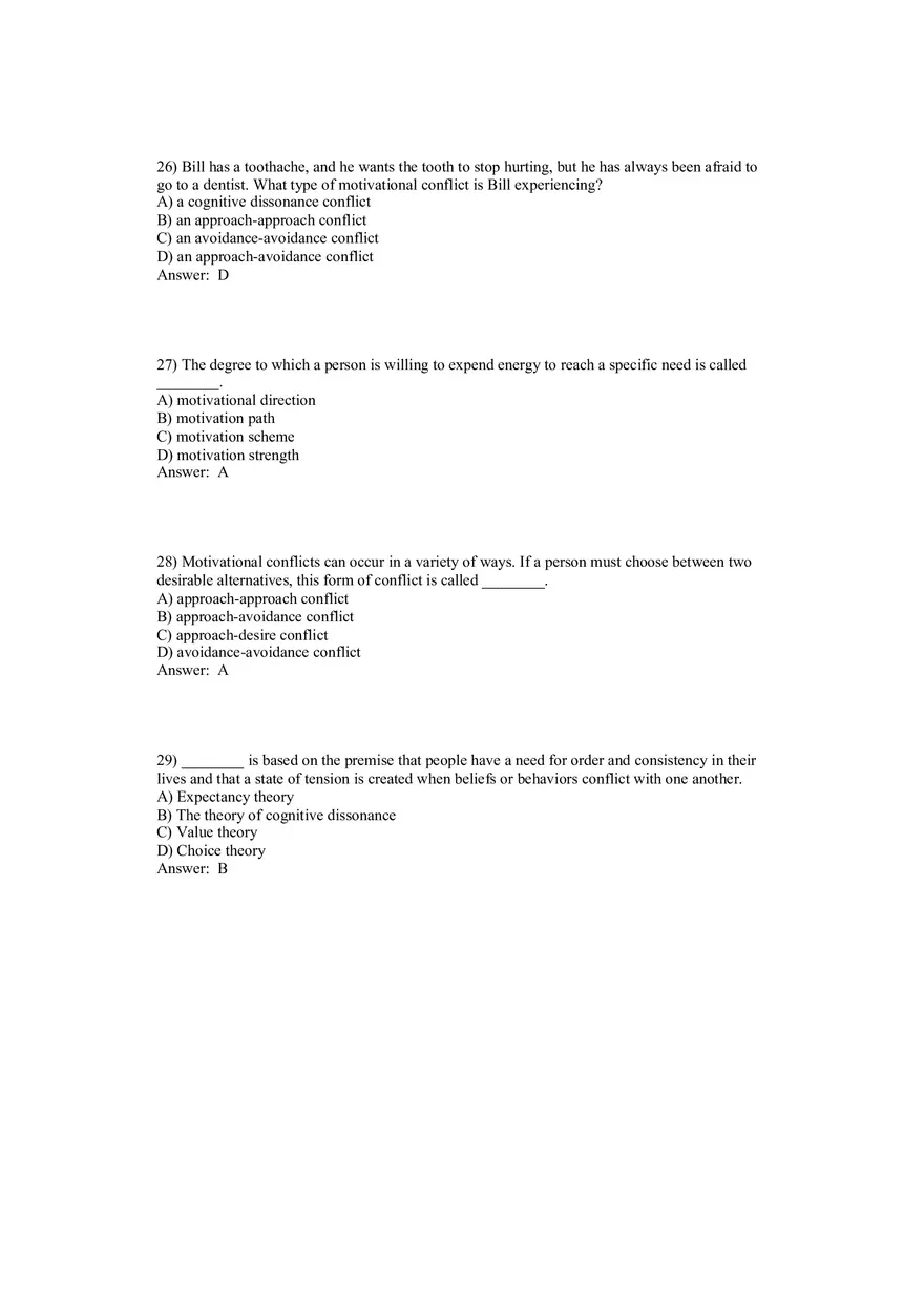 Motivation and Affect Answer Key - Page 9